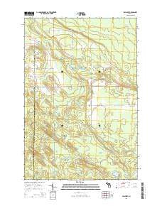 Stalwart Michigan Historical topographic map, 1:24000 scale, 7.5 X 7.5 Minute, Year 2014
