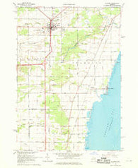 Standish Michigan Historical topographic map, 1:24000 scale, 7.5 X 7.5 Minute, Year 1967