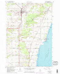 Standish Michigan Historical topographic map, 1:24000 scale, 7.5 X 7.5 Minute, Year 1967