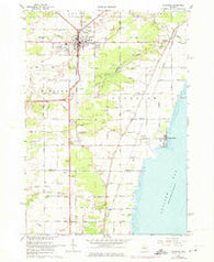 Standish Michigan Historical topographic map, 1:24000 scale, 7.5 X 7.5 Minute, Year 1967