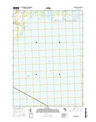 Standish NE Michigan Current topographic map, 1:24000 scale, 7.5 X 7.5 Minute, Year 2016