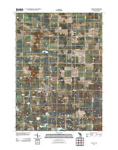 Stanton Michigan Historical topographic map, 1:24000 scale, 7.5 X 7.5 Minute, Year 2011