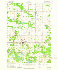 Stanton Michigan Historical topographic map, 1:24000 scale, 7.5 X 7.5 Minute, Year 1964