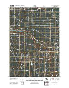 Star Corners Michigan Historical topographic map, 1:24000 scale, 7.5 X 7.5 Minute, Year 2012