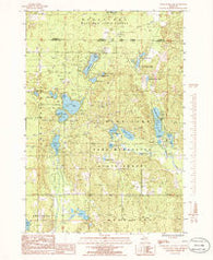 Starvation Lake Michigan Historical topographic map, 1:24000 scale, 7.5 X 7.5 Minute, Year 1985