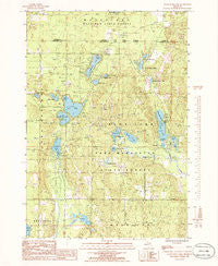Starvation Lake Michigan Historical topographic map, 1:24000 scale, 7.5 X 7.5 Minute, Year 1985