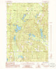 Starvation Lake Michigan Historical topographic map, 1:24000 scale, 7.5 X 7.5 Minute, Year 1985