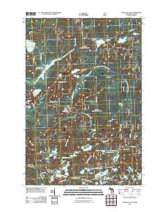 Stateline Lake Michigan Historical topographic map, 1:24000 scale, 7.5 X 7.5 Minute, Year 2011