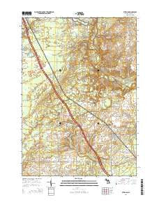 Sterling Michigan Historical topographic map, 1:24000 scale, 7.5 X 7.5 Minute, Year 2014