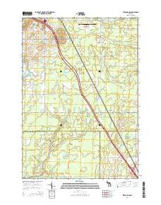 Sterling NW Michigan Historical topographic map, 1:24000 scale, 7.5 X 7.5 Minute, Year 2014