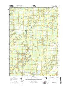 Sterling SW Michigan Current topographic map, 1:24000 scale, 7.5 X 7.5 Minute, Year 2017