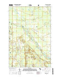 Steuben NE Michigan Historical topographic map, 1:24000 scale, 7.5 X 7.5 Minute, Year 2014