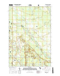 Steuben NE Michigan Current topographic map, 1:24000 scale, 7.5 X 7.5 Minute, Year 2017