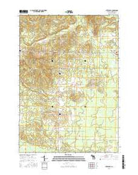 Stittsville Michigan Current topographic map, 1:24000 scale, 7.5 X 7.5 Minute, Year 2016