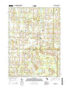 Stockbridge Michigan Historical topographic map, 1:24000 scale, 7.5 X 7.5 Minute, Year 2014