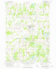 Stockbridge Michigan Historical topographic map, 1:24000 scale, 7.5 X 7.5 Minute, Year 1973