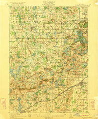 Stockbridge Michigan Historical topographic map, 1:62500 scale, 15 X 15 Minute, Year 1922