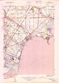 Stony Point Michigan Historical topographic map, 1:24000 scale, 7.5 X 7.5 Minute, Year 1942