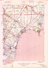 Stony Point Michigan Historical topographic map, 1:24000 scale, 7.5 X 7.5 Minute, Year 1942