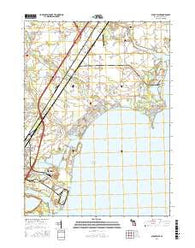 Stony Point Michigan Current topographic map, 1:24000 scale, 7.5 X 7.5 Minute, Year 2016