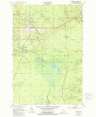 Strongs Michigan Historical topographic map, 1:24000 scale, 7.5 X 7.5 Minute, Year 1951