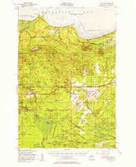 Strongs Michigan Historical topographic map, 1:62500 scale, 15 X 15 Minute, Year 1951