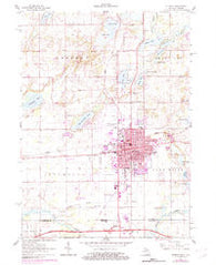 Sturgis Michigan Historical topographic map, 1:24000 scale, 7.5 X 7.5 Minute, Year 1961