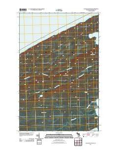 Sugar Mountain Michigan Historical topographic map, 1:24000 scale, 7.5 X 7.5 Minute, Year 2011