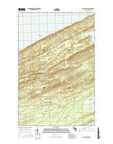 Sugar Mountain Michigan Current topographic map, 1:24000 scale, 7.5 X 7.5 Minute, Year 2017