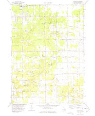 Sullivan Michigan Historical topographic map, 1:24000 scale, 7.5 X 7.5 Minute, Year 1972