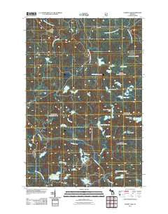 Summit Lake Michigan Historical topographic map, 1:24000 scale, 7.5 X 7.5 Minute, Year 2011