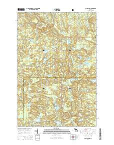 Summit Lake Michigan Historical topographic map, 1:24000 scale, 7.5 X 7.5 Minute, Year 2014