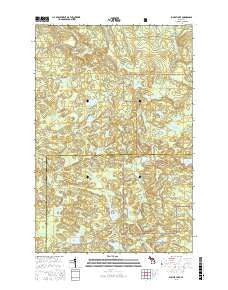 Summit Lake Michigan Current topographic map, 1:24000 scale, 7.5 X 7.5 Minute, Year 2016
