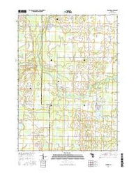 Sumner Michigan Current topographic map, 1:24000 scale, 7.5 X 7.5 Minute, Year 2016