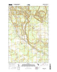Sunken Lake Michigan Current topographic map, 1:24000 scale, 7.5 X 7.5 Minute, Year 2017