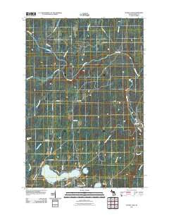 Sunset Lake Michigan Historical topographic map, 1:24000 scale, 7.5 X 7.5 Minute, Year 2011