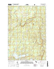 Sunset Lake Michigan Current topographic map, 1:24000 scale, 7.5 X 7.5 Minute, Year 2017