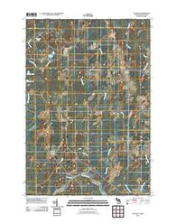 Swanson Michigan Historical topographic map, 1:24000 scale, 7.5 X 7.5 Minute, Year 2011