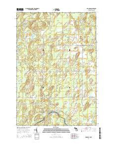 Swanson Michigan Historical topographic map, 1:24000 scale, 7.5 X 7.5 Minute, Year 2014