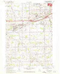 Swartz Creek Michigan Historical topographic map, 1:24000 scale, 7.5 X 7.5 Minute, Year 1969