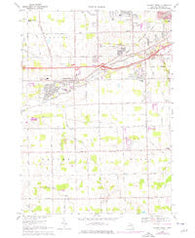 Swartz Creek Michigan Historical topographic map, 1:24000 scale, 7.5 X 7.5 Minute, Year 1969