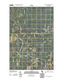 Swimming Hole Creek Michigan Historical topographic map, 1:24000 scale, 7.5 X 7.5 Minute, Year 2011