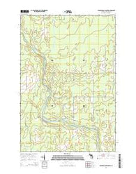 Swimming Hole Creek Michigan Historical topographic map, 1:24000 scale, 7.5 X 7.5 Minute, Year 2014