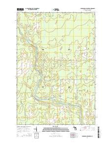 Swimming Hole Creek Michigan Historical topographic map, 1:24000 scale, 7.5 X 7.5 Minute, Year 2014