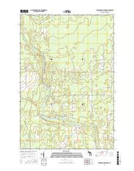 Swimming Hole Creek Michigan Current topographic map, 1:24000 scale, 7.5 X 7.5 Minute, Year 2017