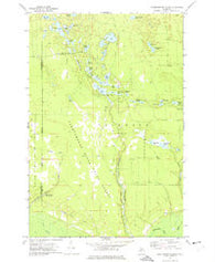 Tahquamenon Lakes Michigan Historical topographic map, 1:24000 scale, 7.5 X 7.5 Minute, Year 1972