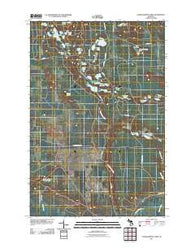 Tahquamenon Lakes Michigan Historical topographic map, 1:24000 scale, 7.5 X 7.5 Minute, Year 2011