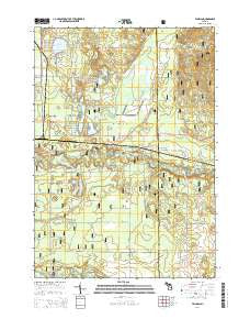 Tallman Michigan Historical topographic map, 1:24000 scale, 7.5 X 7.5 Minute, Year 2014