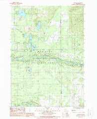 Tallman Michigan Historical topographic map, 1:24000 scale, 7.5 X 7.5 Minute, Year 1987