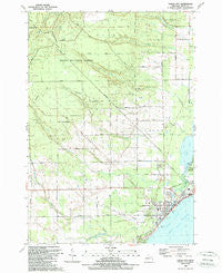 Tawas City Michigan Historical topographic map, 1:24000 scale, 7.5 X 7.5 Minute, Year 1989